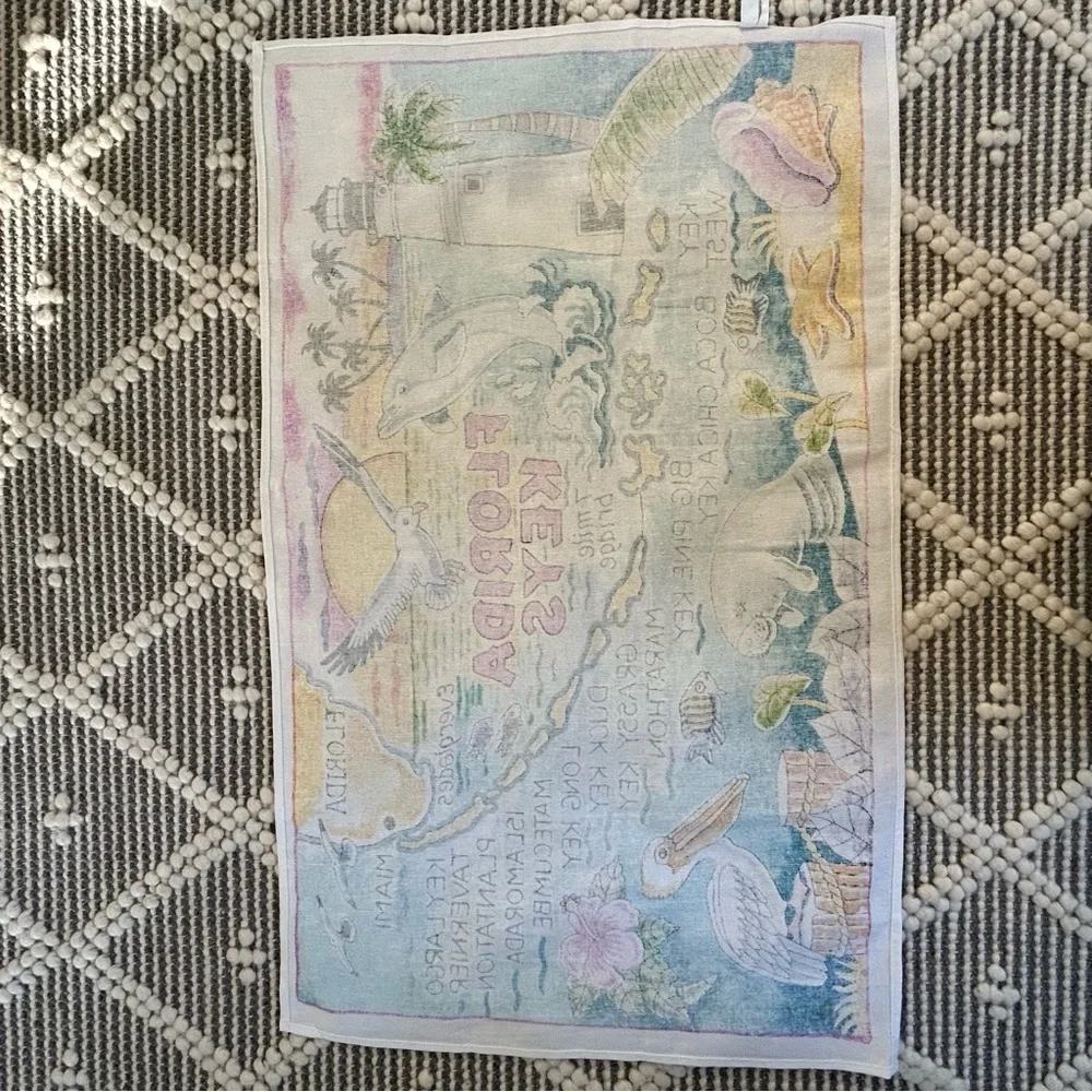 Florida Keys Souvenir Tea Towel